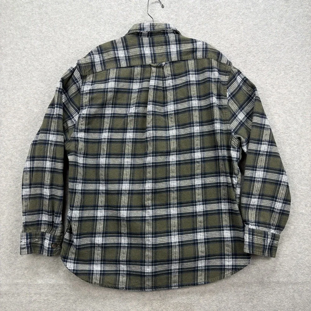 Jachs Heritage Flannel Shirt Mens XL Green Blue Plaid Chamois‎ Lumberjack Rugged